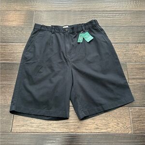 LL bean Shorts Mens 16 Regular Wrinkle Free Bayside Hidden Comfort Waist Black